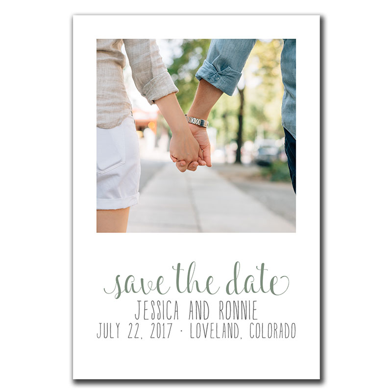 Polaroid Passion Save-The-Date Magnet/FunFlip - The Print Cafe